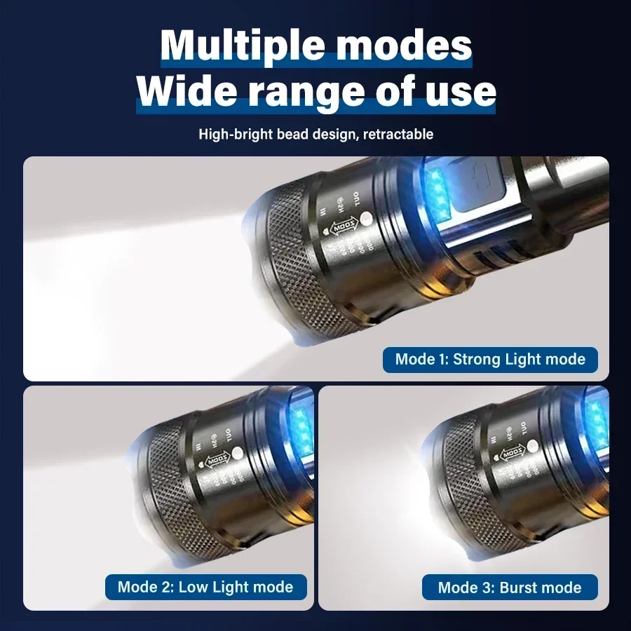 Powerful LED Flashlight Batter - Outdoor Lighting Battery Powered recension och pris