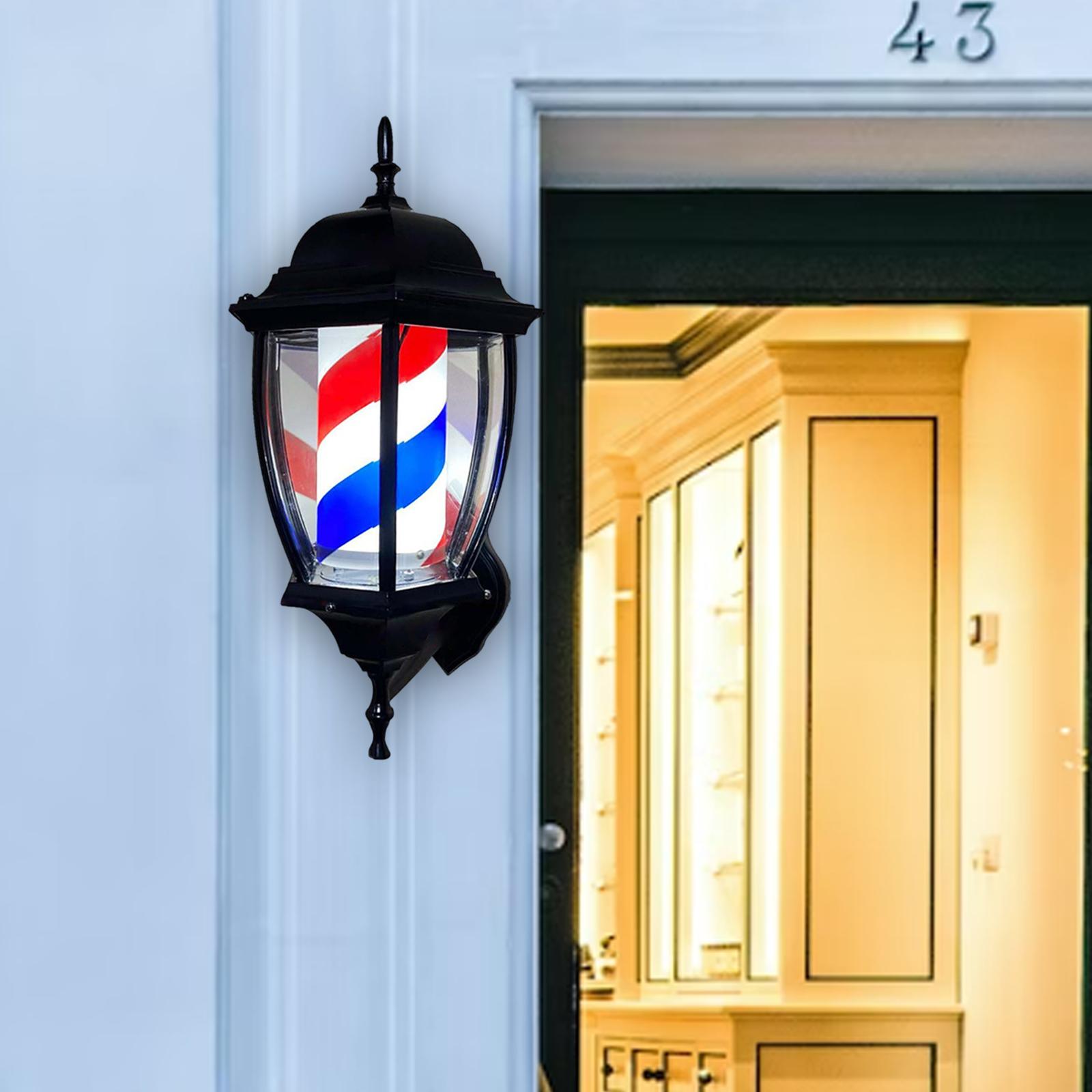 Barber Pole Light Rotating Lig - Outdoor Lighting With Outlet recension och pris