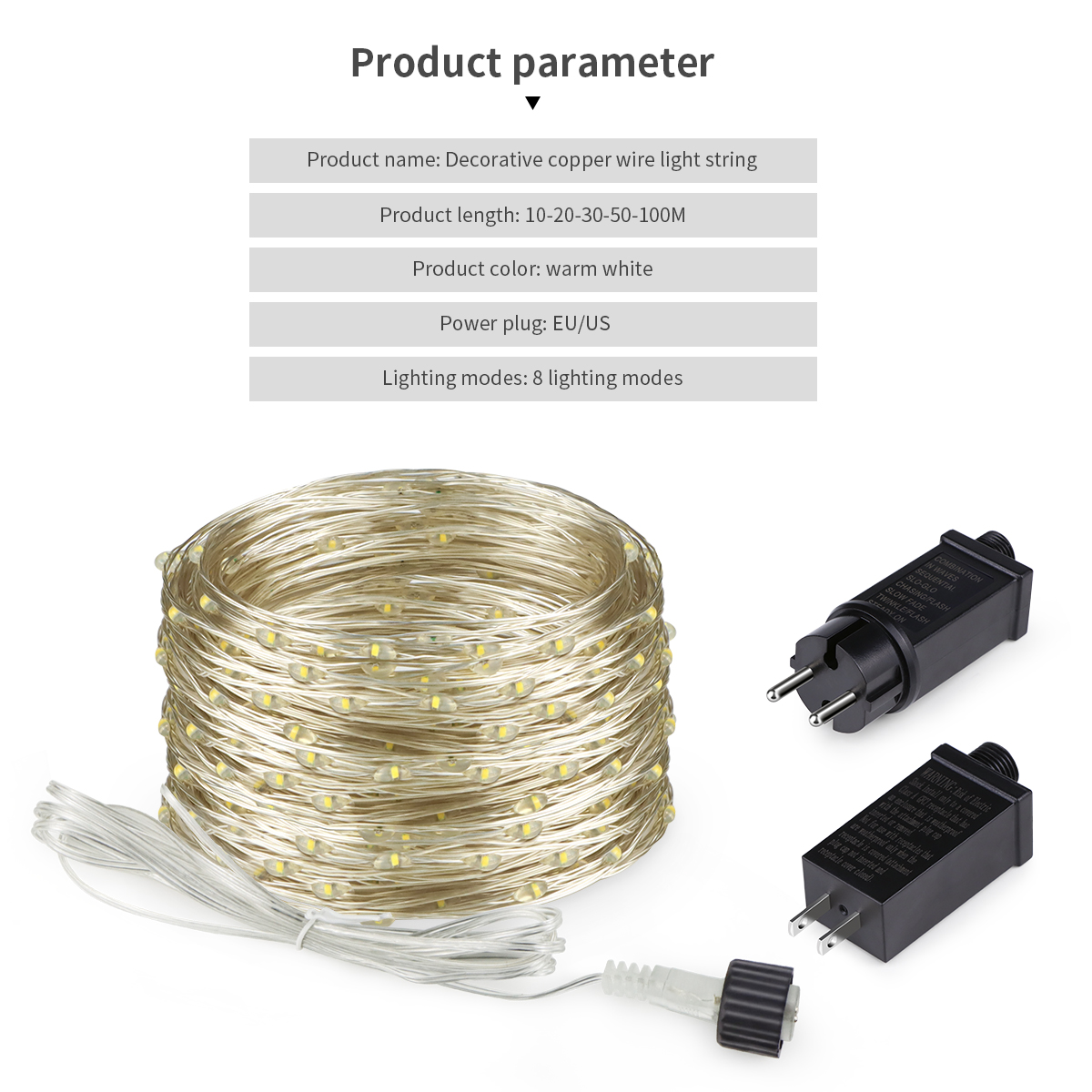 10M-100M LED String Fairy Ligh - Outdoor Lighting Driveway recension och pris