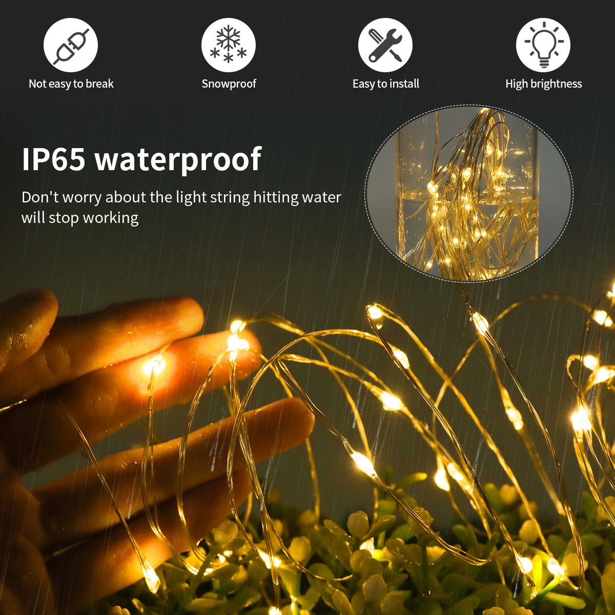 10M-100M LED String Fairy Ligh - Outdoor Lighting Driveway recension och pris