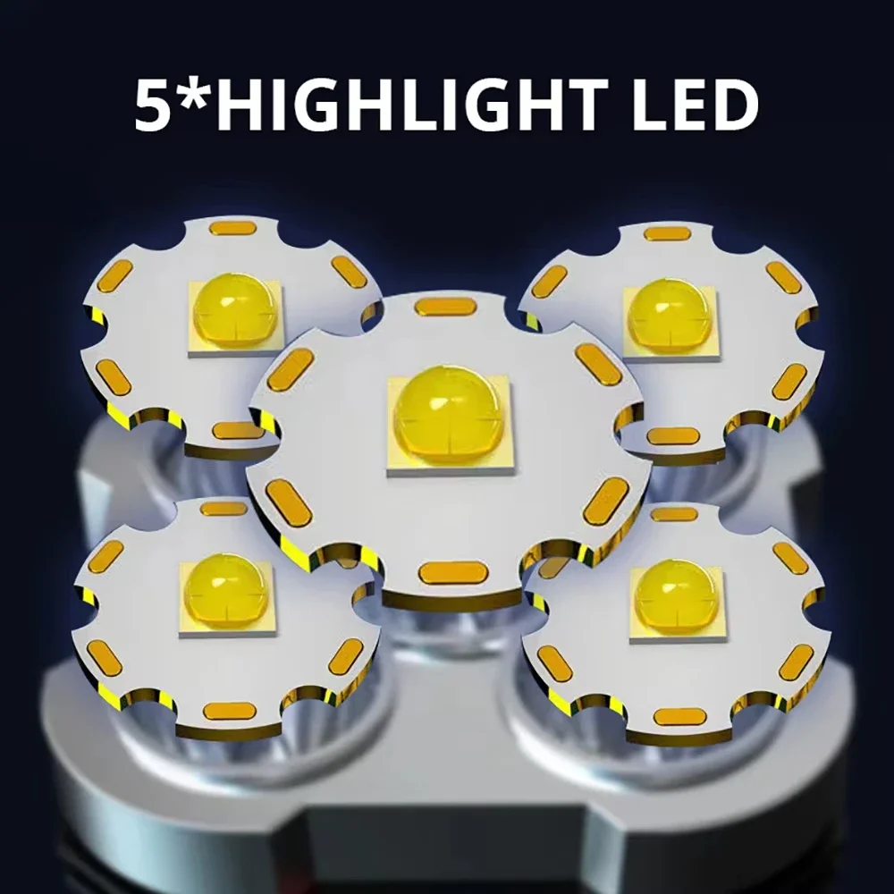 5 LED High Power Led Flashligh - Outdoor Lighting Spotlight recension och pris