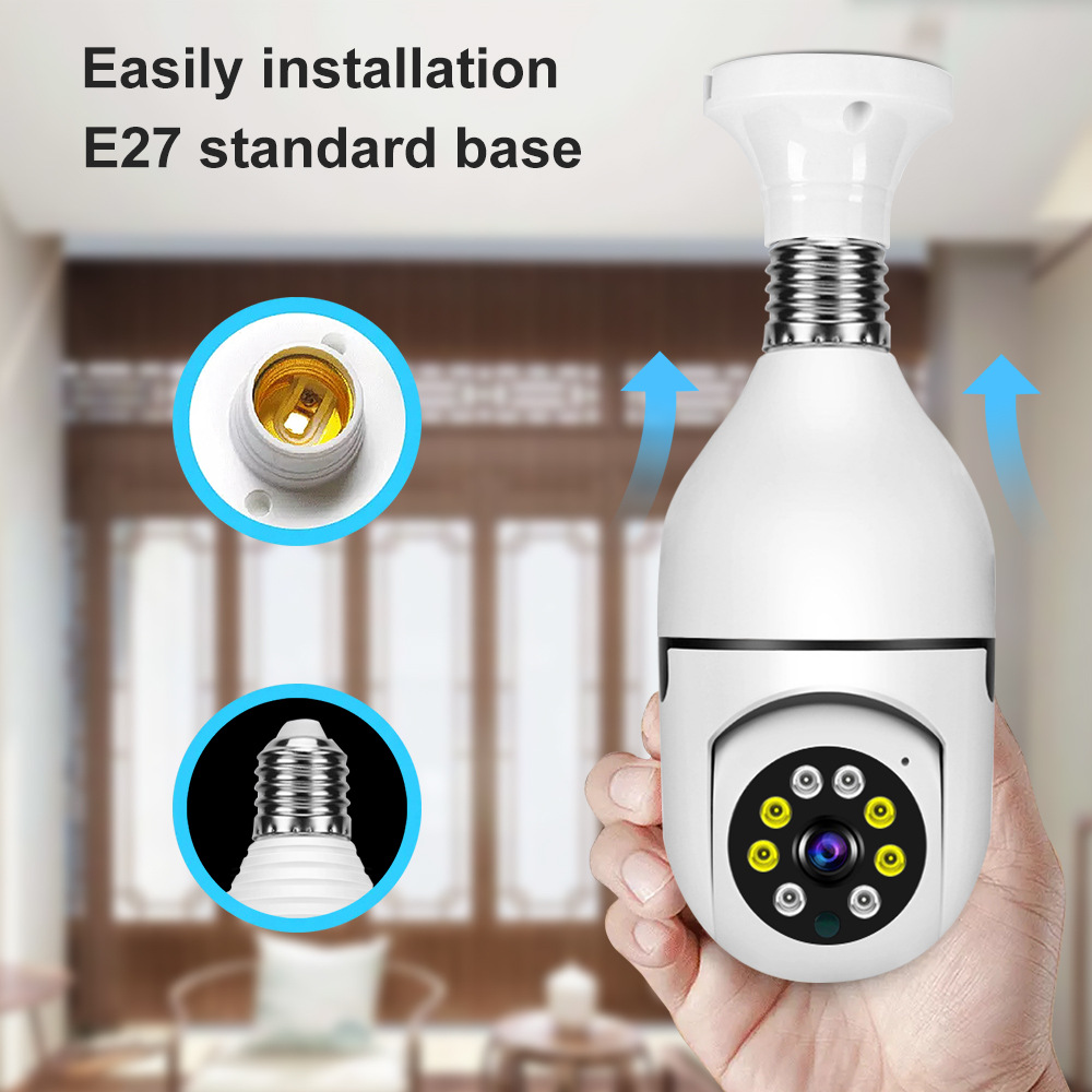 Saikiot 2MP 4MP V380 Pro Bulb  - Outdoor Lighting Mains Powered recension och pris
