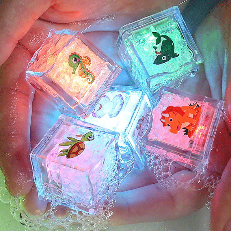 Colorful Flashing LED Ice Cube - Pond Light Submersible recension och pris