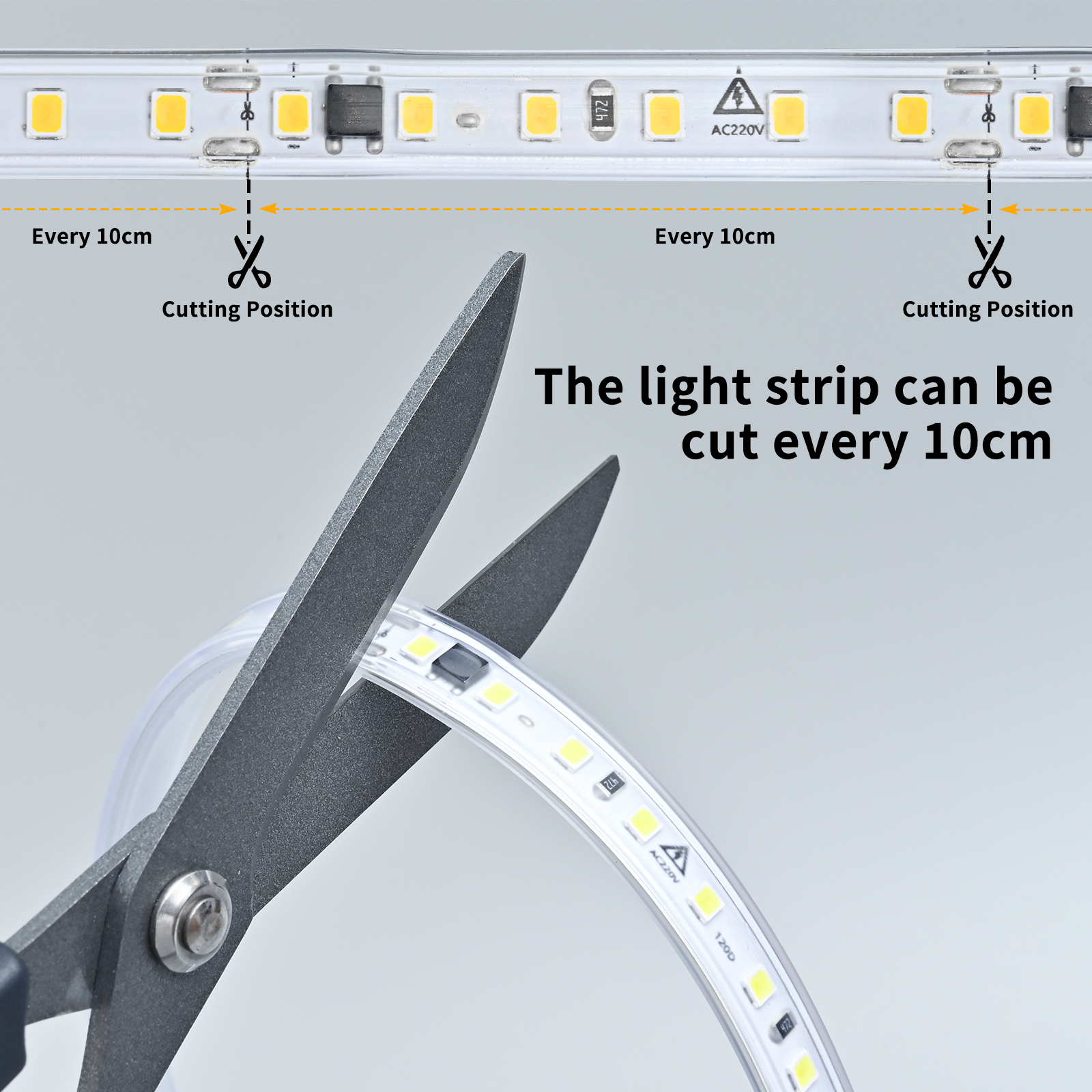220V Waterproof LED Strip Ligh - Outdoor Lighting Restaurant recension och pris