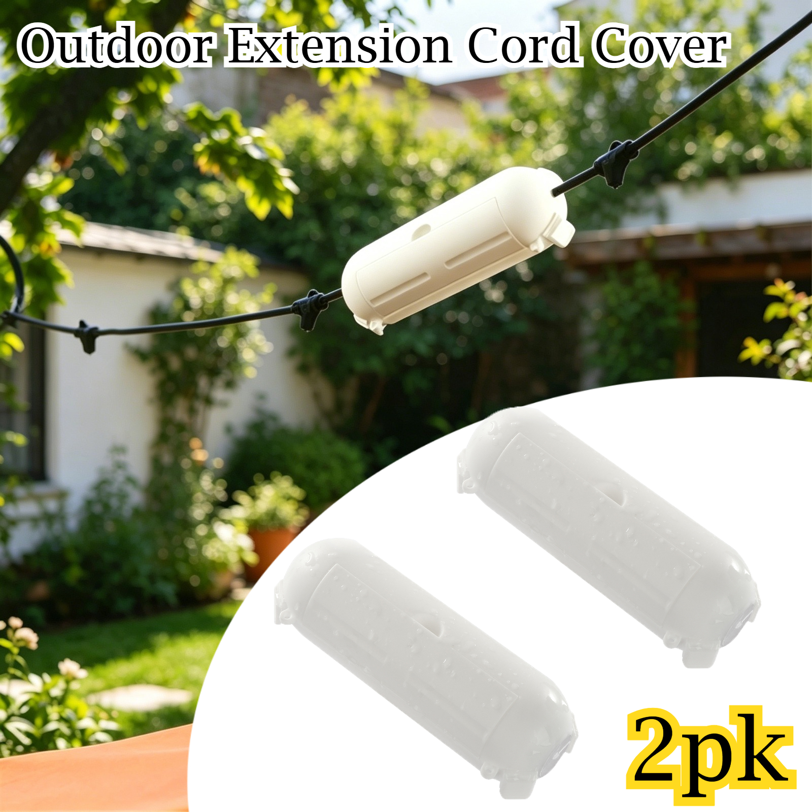 2 Pack Waterproof Outdoor Conn - Outdoor Lighting With Outlet recension och pris