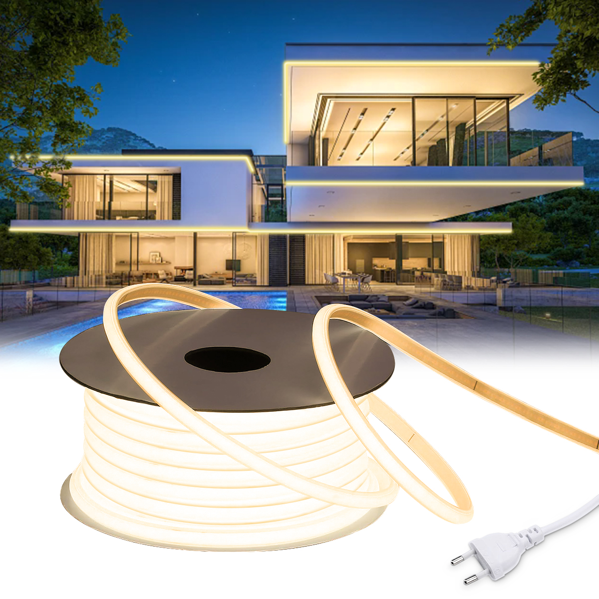 110V 220V Cob LED Tape Outdoor - Outdoor Lighting Restaurant recension och pris