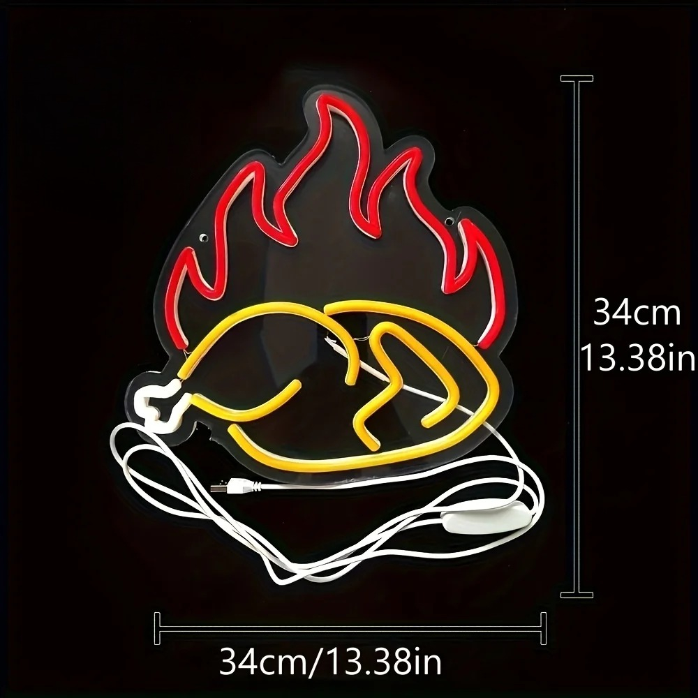 Grilled Chicken Neon Sign LED  - Outdoor Lighting Restaurant recension och pris