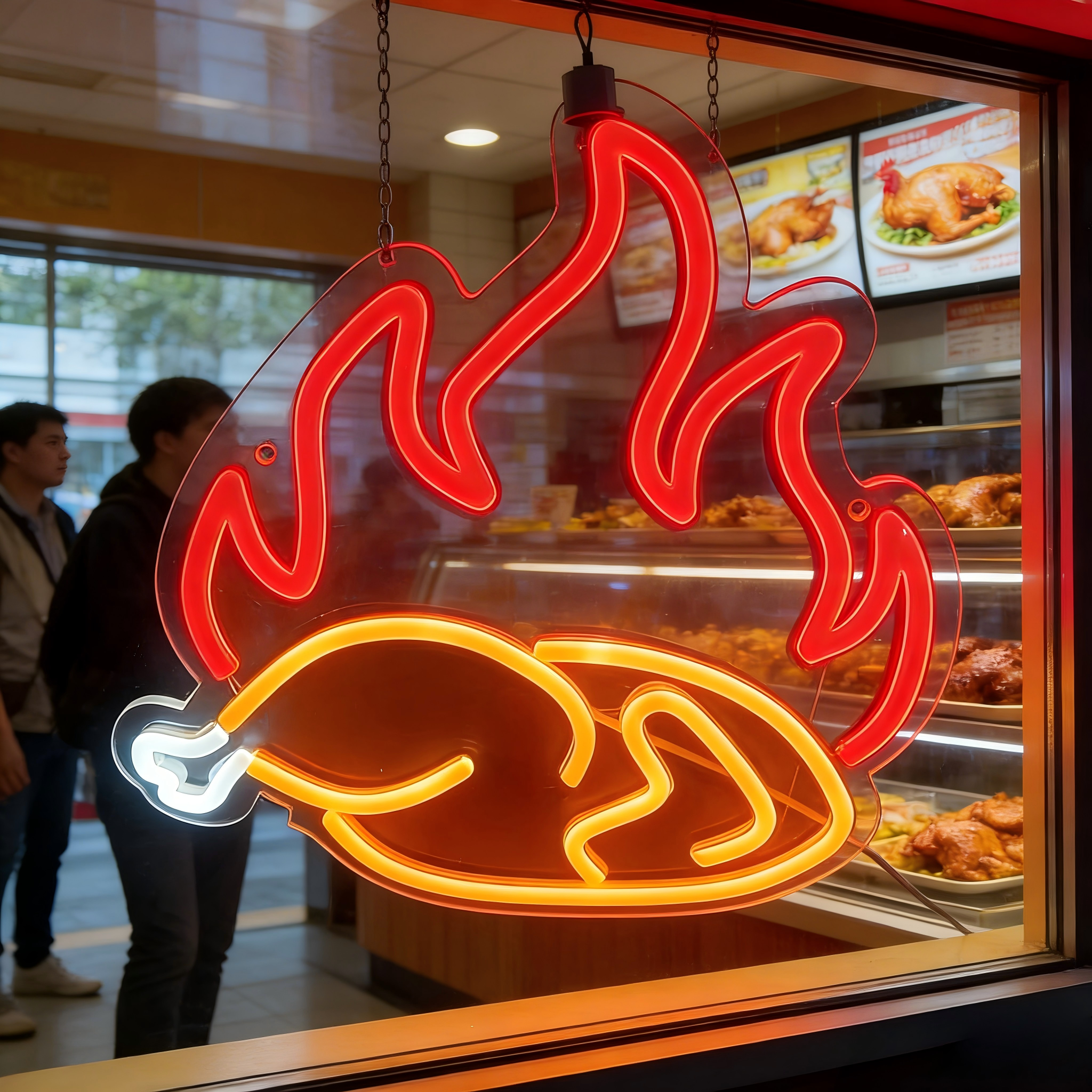 Grilled Chicken Neon Sign LED  - Outdoor Lighting Restaurant recension och pris