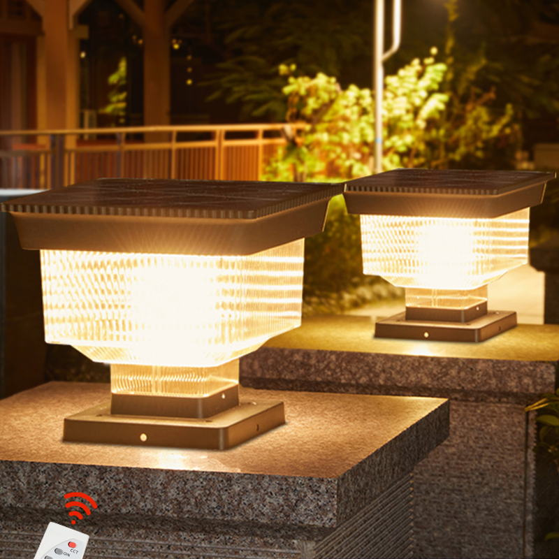 Modern Waterproof LED Solar Po - Outdoor Lighting Mains Powered recension och pris