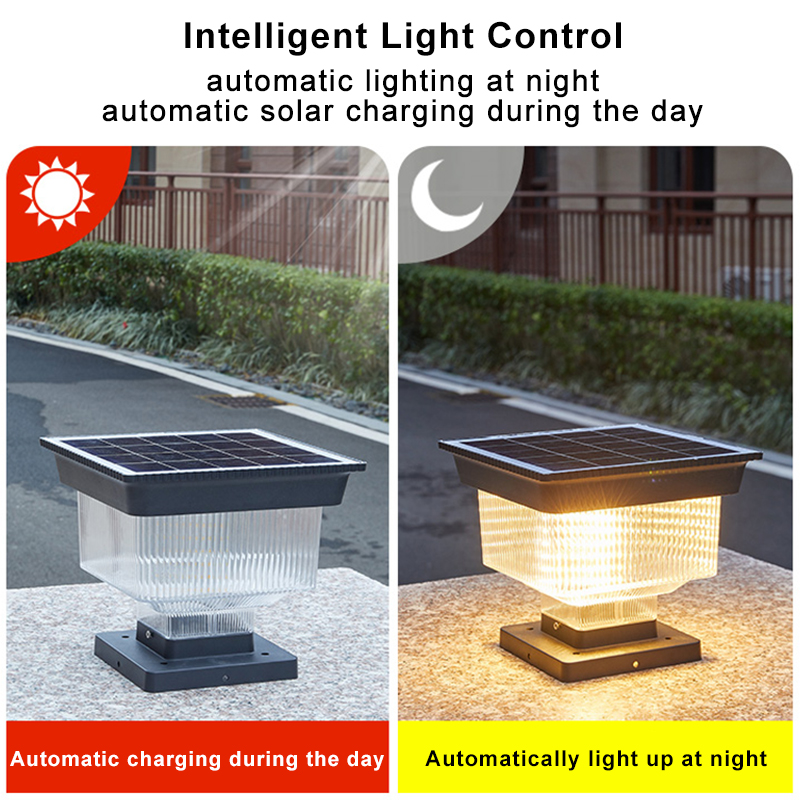 Modern Waterproof LED Solar Po - Outdoor Lighting Mains Powered recension och pris