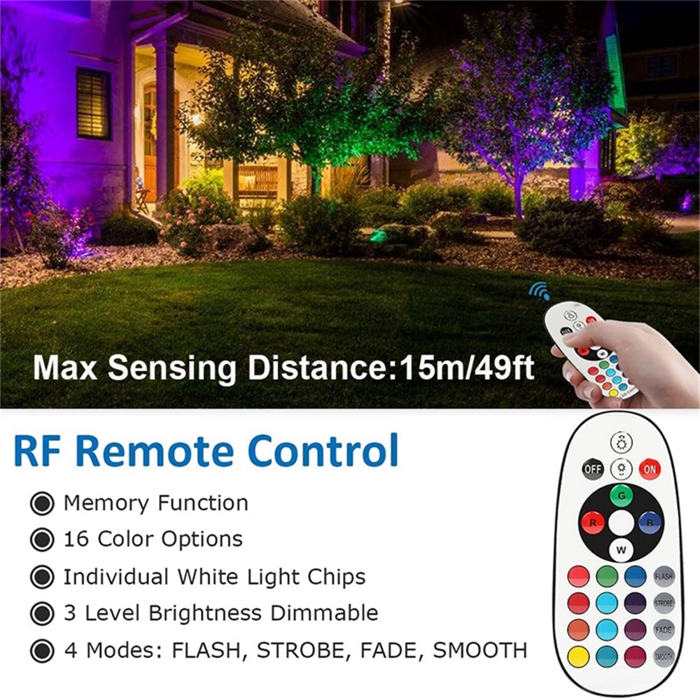RGBW Landscape Lighting 10W wi - Outdoor Lighting Spotlight recension och pris