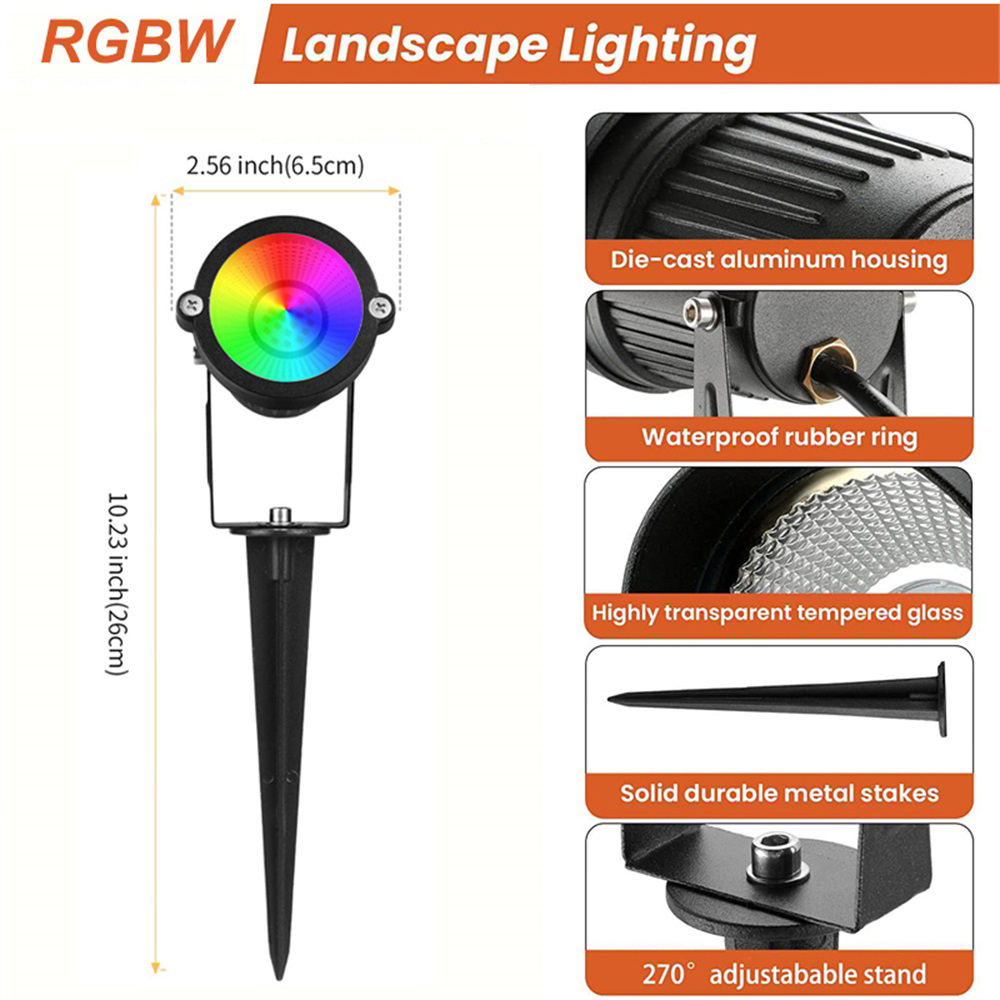 RGBW Landscape Lighting 10W wi - Outdoor Lighting Spotlight recension och pris