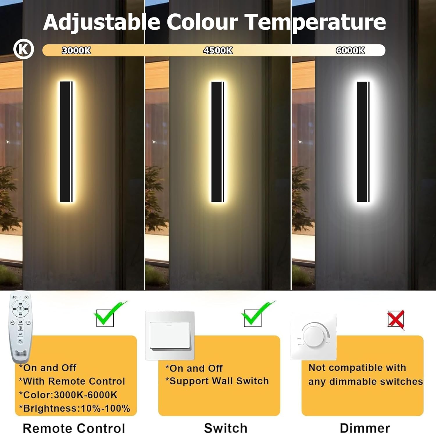 47inch 2pcs Modern Outdoor Wal - Outdoor Lighting Ip65 recension och pris