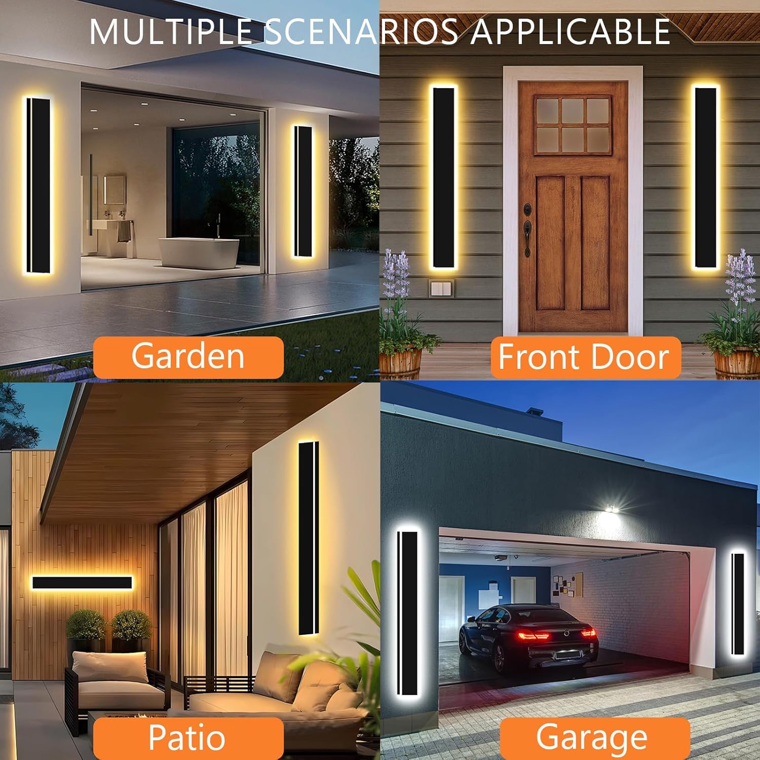 47inch 2pcs Modern Outdoor Wal - Outdoor Lighting Ip65 recension och pris