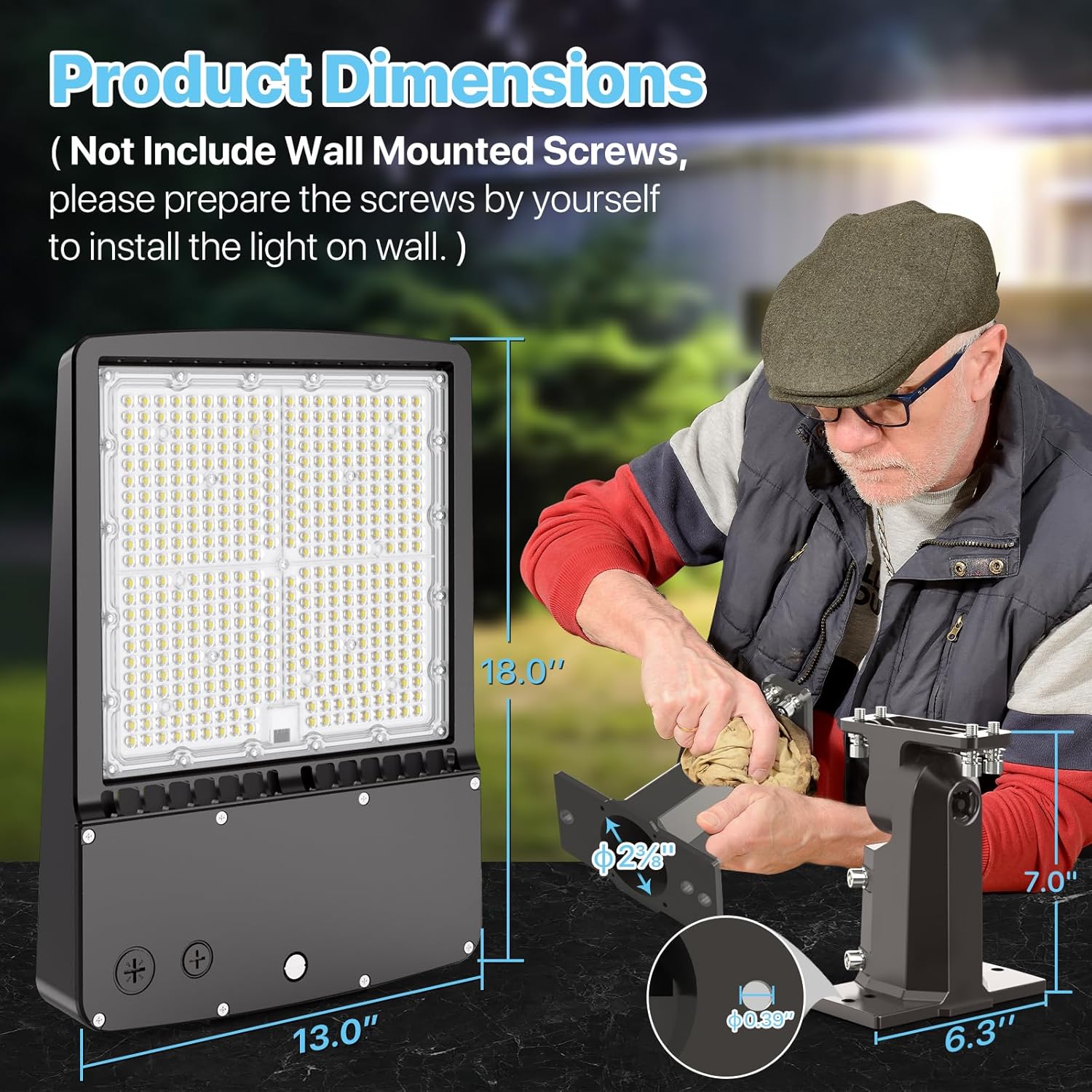 300W LED Parking Lot Light wit - Outdoor Lighting Ip65 recension och pris
