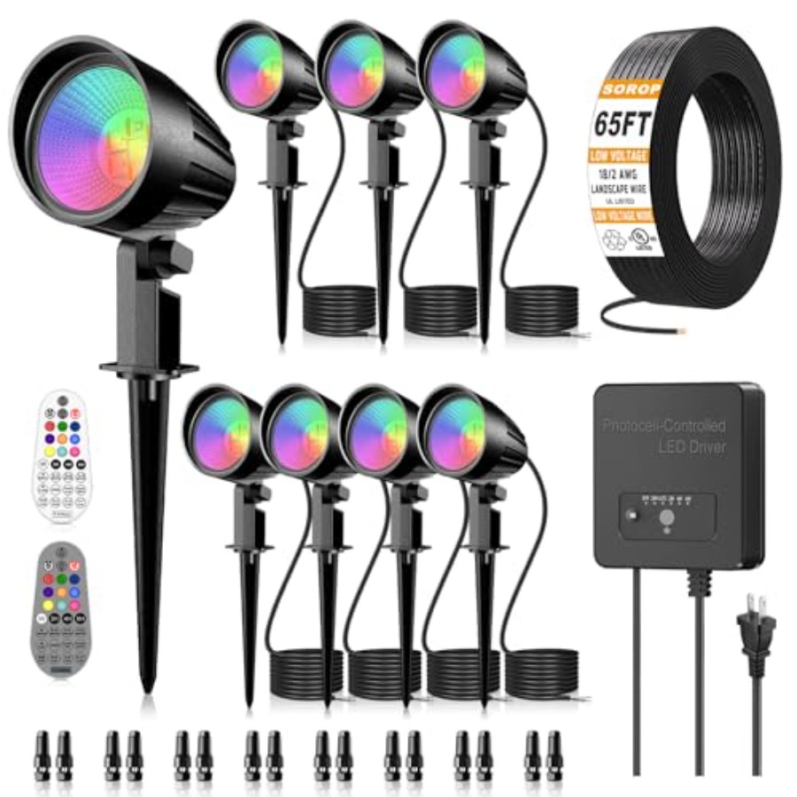 RGBW Low Voltage Landscape Lig - Outdoor Lighting Kit With Transformer recension och pris