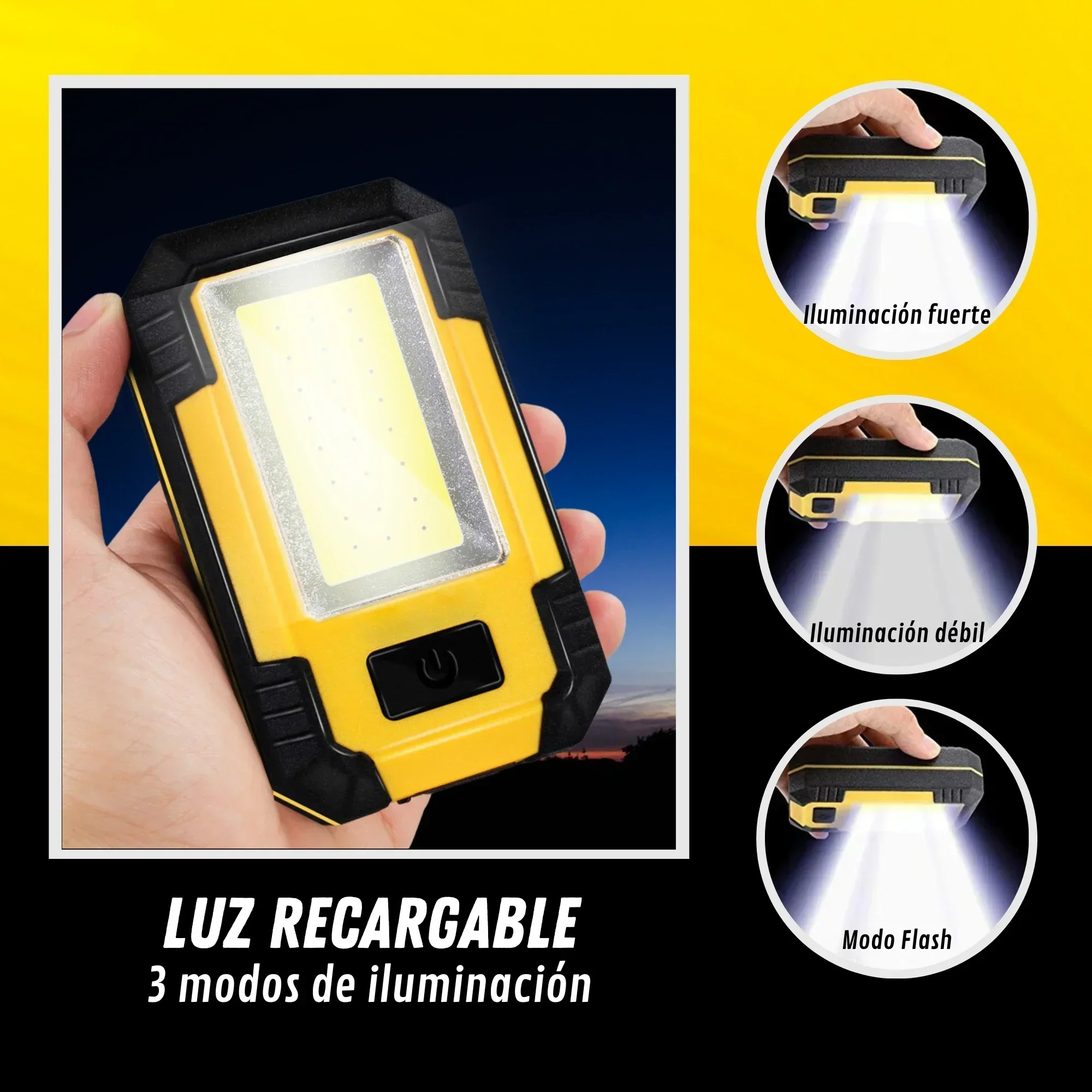 Portable 4000MaH Rechargeable  - Zinc Outdoor Lighting recension och pris