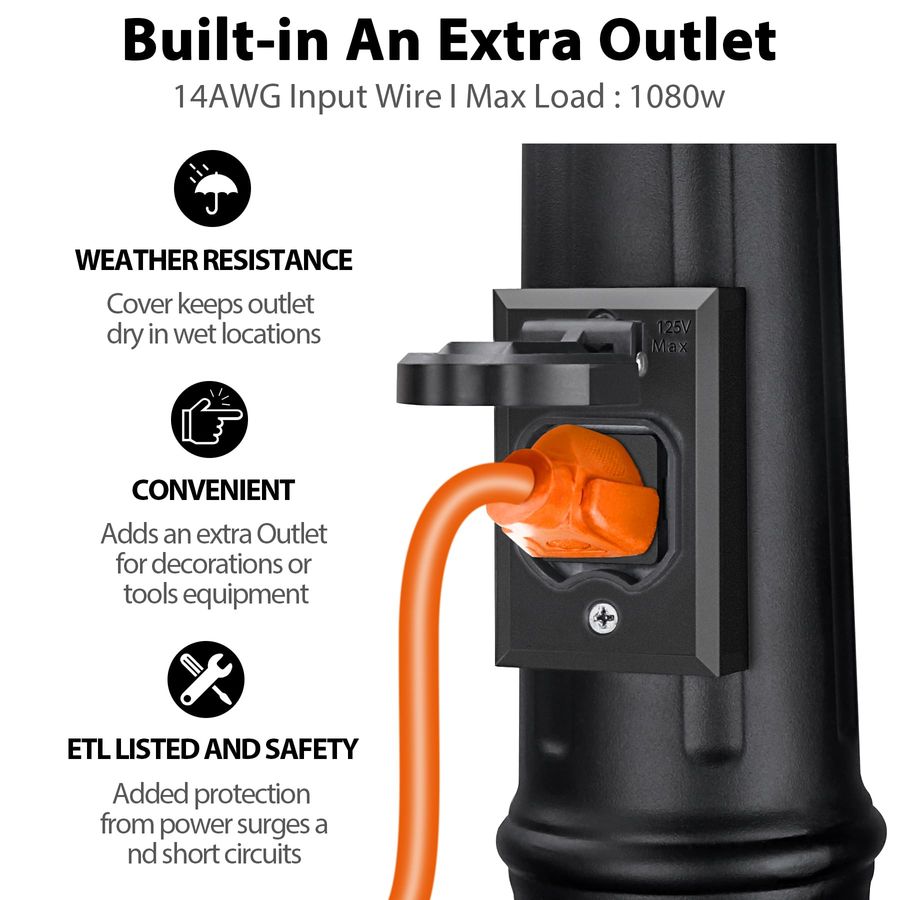 to Dawn Outdoor Lamp Post Ligh - Outdoor Lighting With Outlet recension och pris