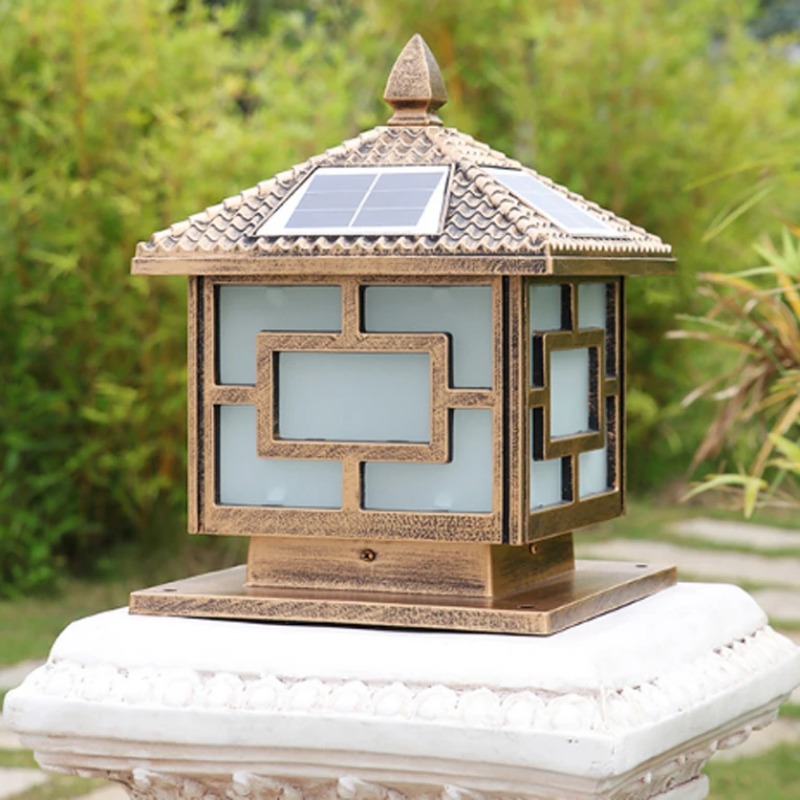Solar Powered Waterproof Post  - Outdoor Lighting Mains Powered recension och pris