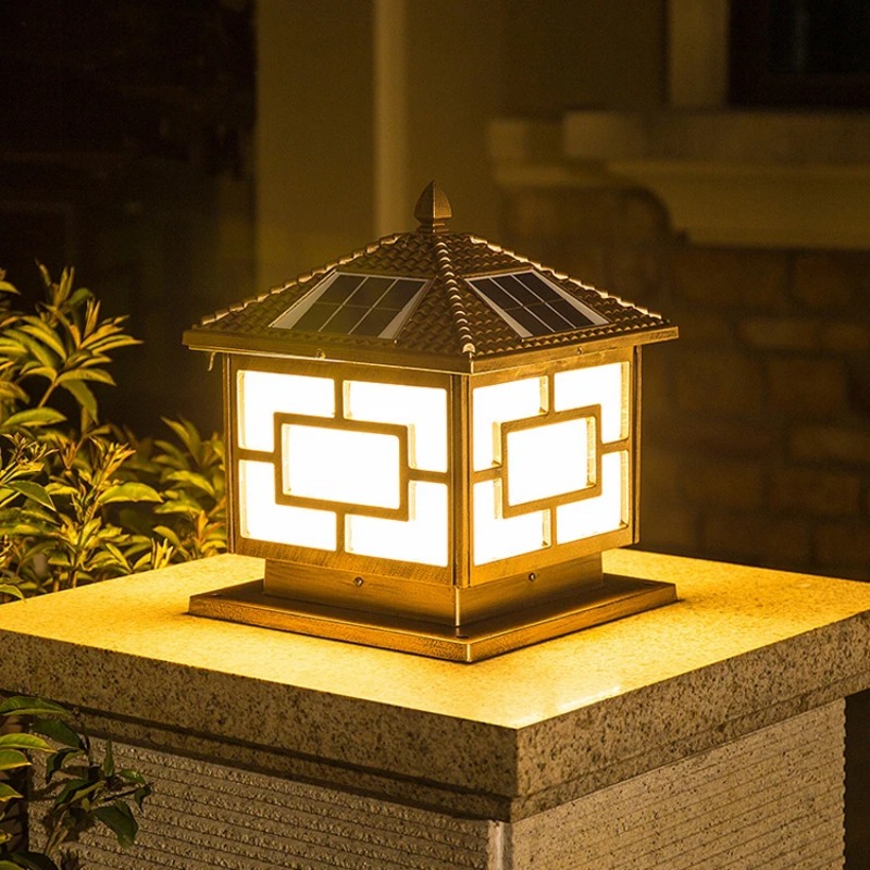 Solar Powered Waterproof Post  - Outdoor Lighting Mains Powered recension och pris