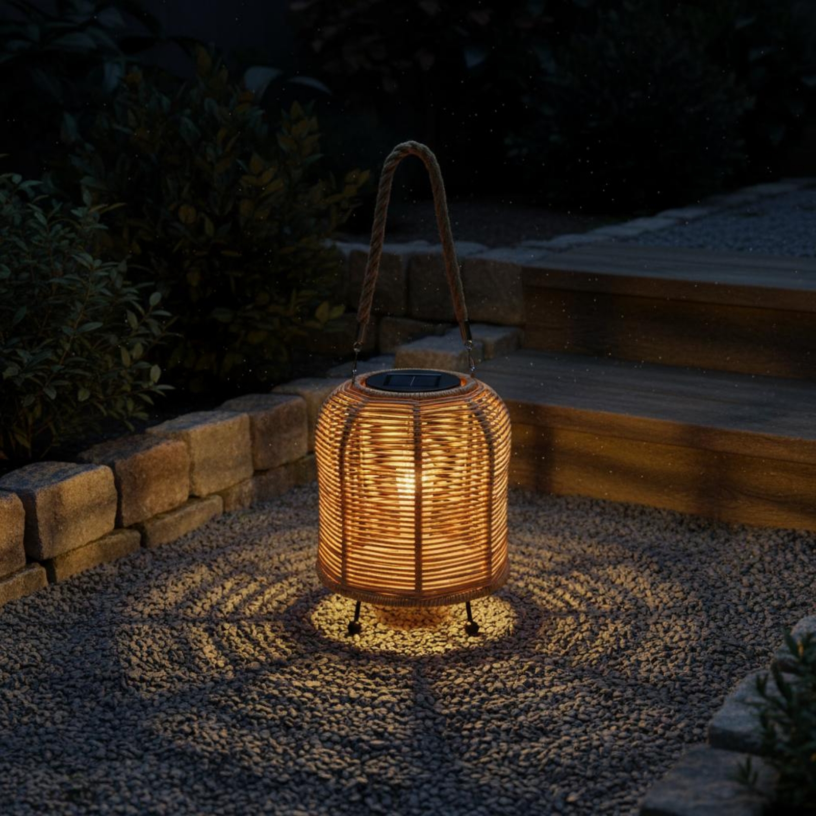 Handwoven Solar Lantern Warm L - Outdoor Lighting Battery Powered recension och pris