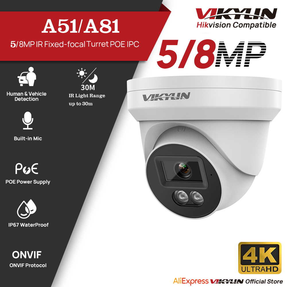 VIKYLIN 5/8MP HD IP Security C - Outdoor Lighting Mains Powered recension och pris