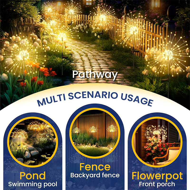 NEW Solar Firework Pathway Lig - Outdoor Lighting Spotlight recension och pris
