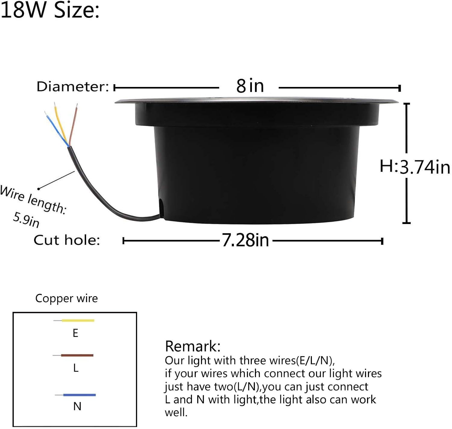 18W Outdoor Ground Lights,Diam - Outdoor Lighting Voltage recension och pris