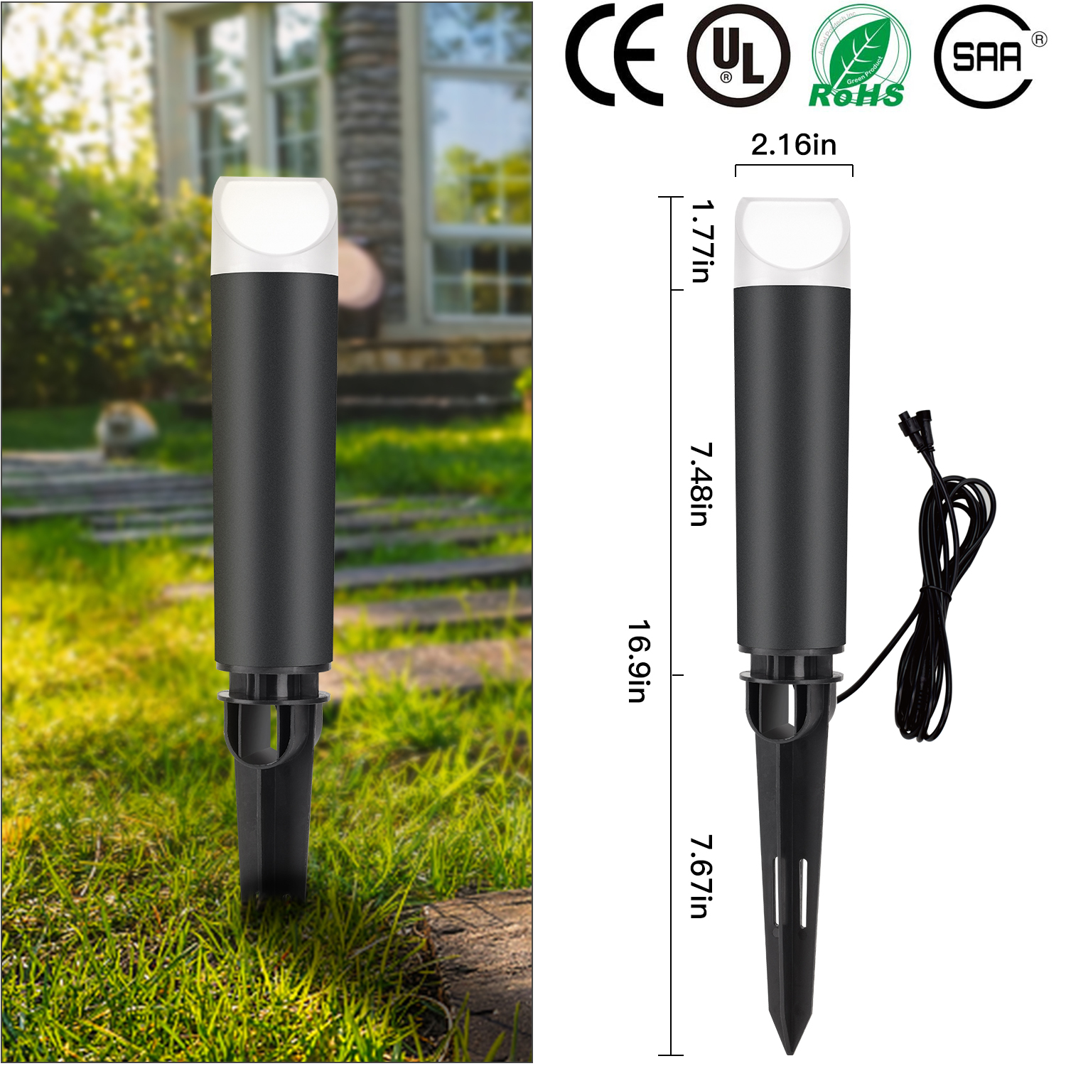QACA LED Landscape Lighting Ou - Outdoor Lighting Transformer recension och pris
