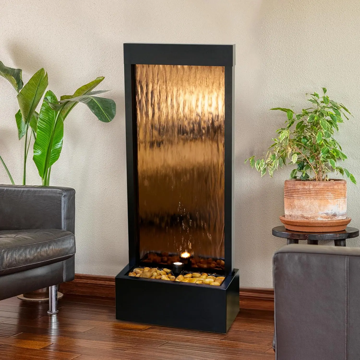 - Mirror Waterfall Fountain wi - Outdoor Zen Lighting recension och pris