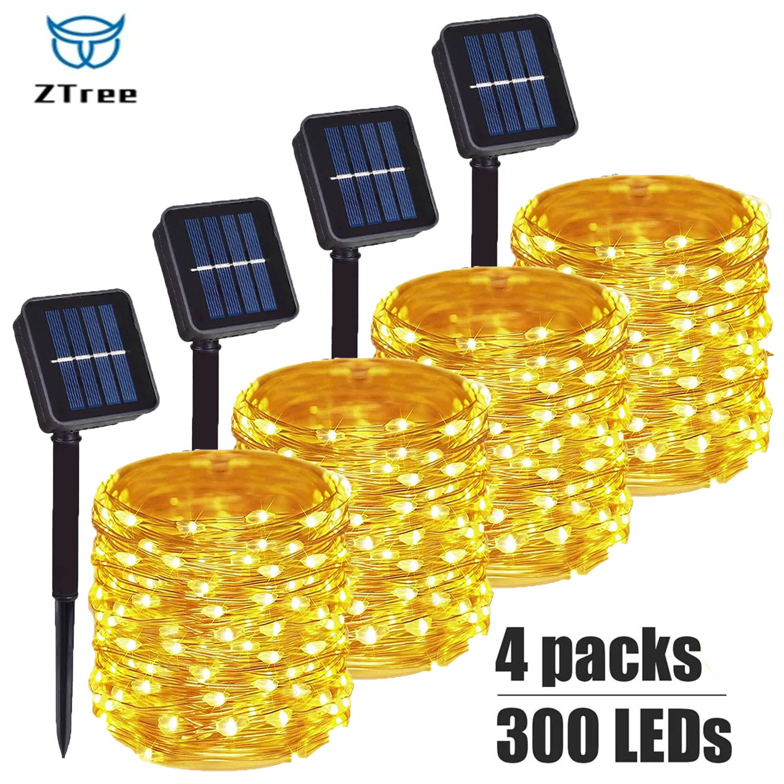 1~4Pcs Solar String Lights Out - Outdoor Lighting Driveway recension och pris