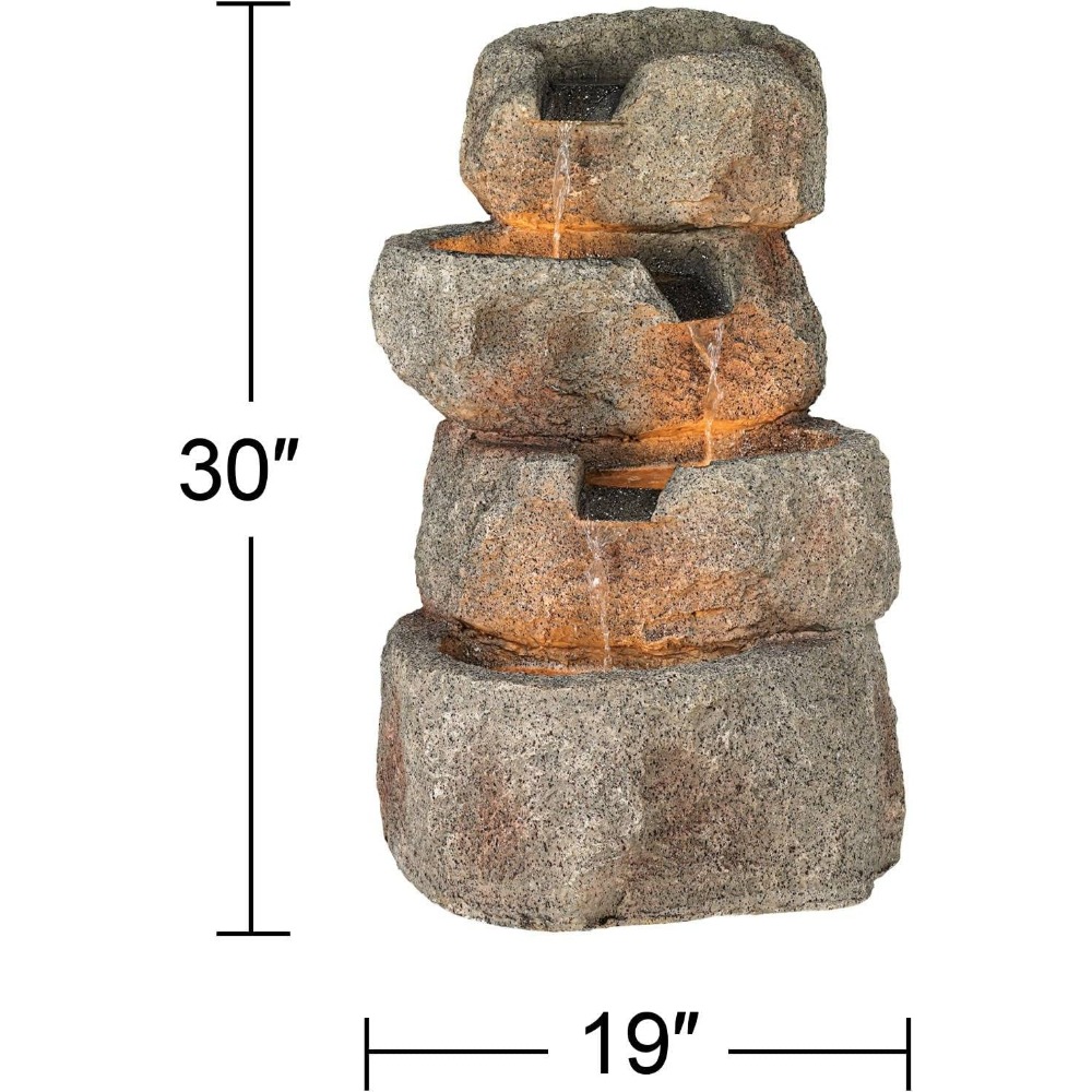 Glacial Rock Zen Rustic Outdoo - Outdoor Zen Lighting recension och pris