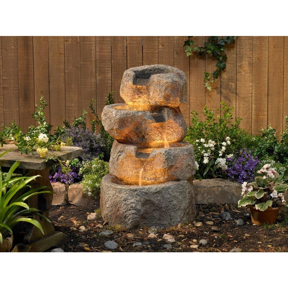Glacial Rock Zen Rustic Outdoo - Outdoor Zen Lighting recension och pris