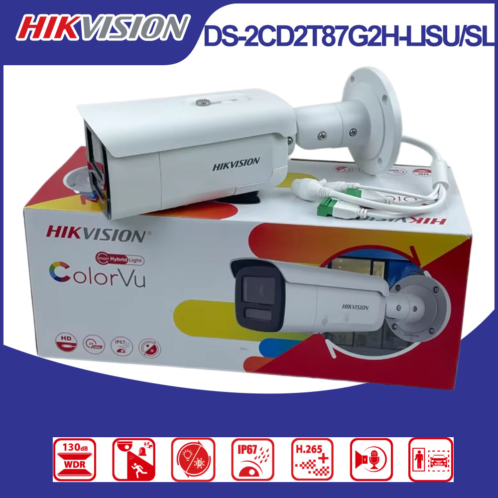 Hikvision DS-2CD2T87G2H-LISU/S - Outdoor Lighting Mains Powered recension och pris