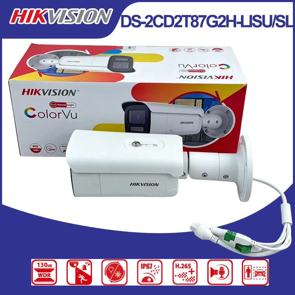 Hikvision DS-2CD2T87G2H-LISU/S - Outdoor Lighting Mains Powered recension och pris