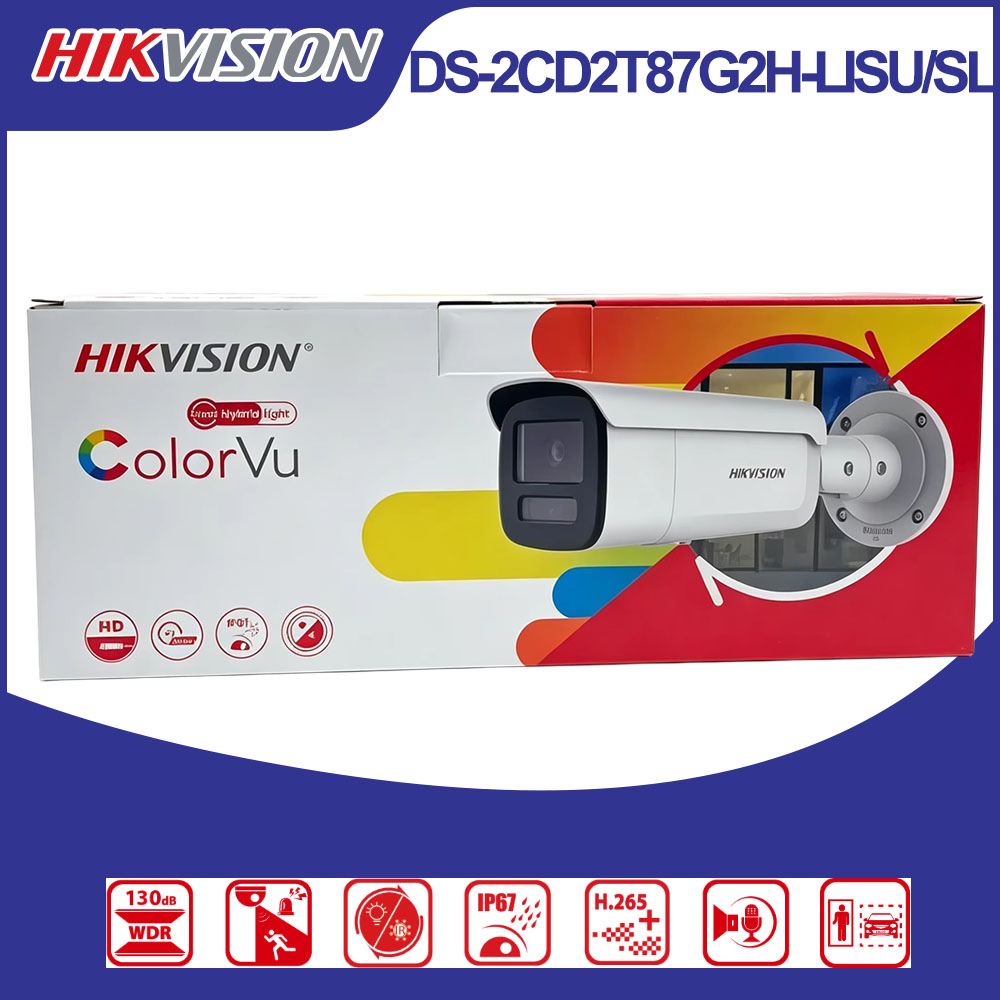 Hikvision DS-2CD2T87G2H-LISU/S - Outdoor Lighting Mains Powered recension och pris