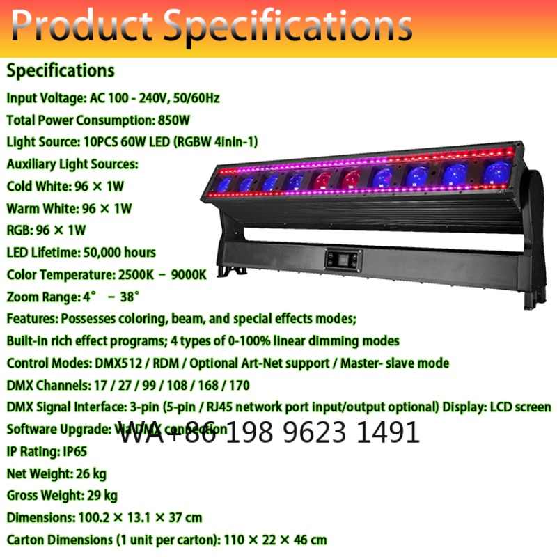 10Head 60W RGBW IP65 Waterproo - Outdoor Lighting Ip65 recension och pris