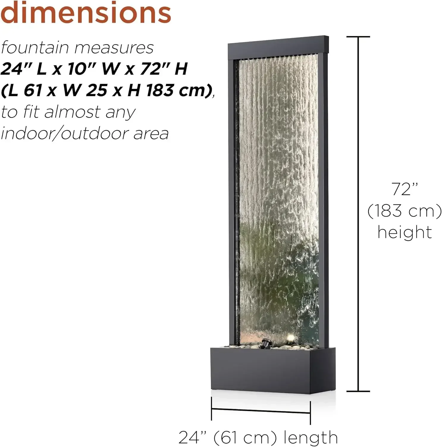 Hot salesMirror Waterfall Foun - Outdoor Zen Lighting recension och pris