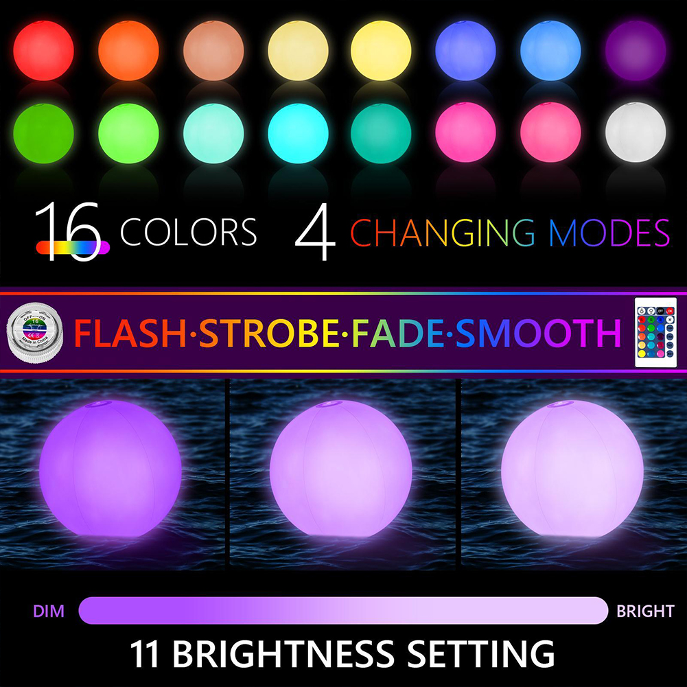 1-5PCS Floating Pool Lights wi - Pond Light Submersible recension och pris