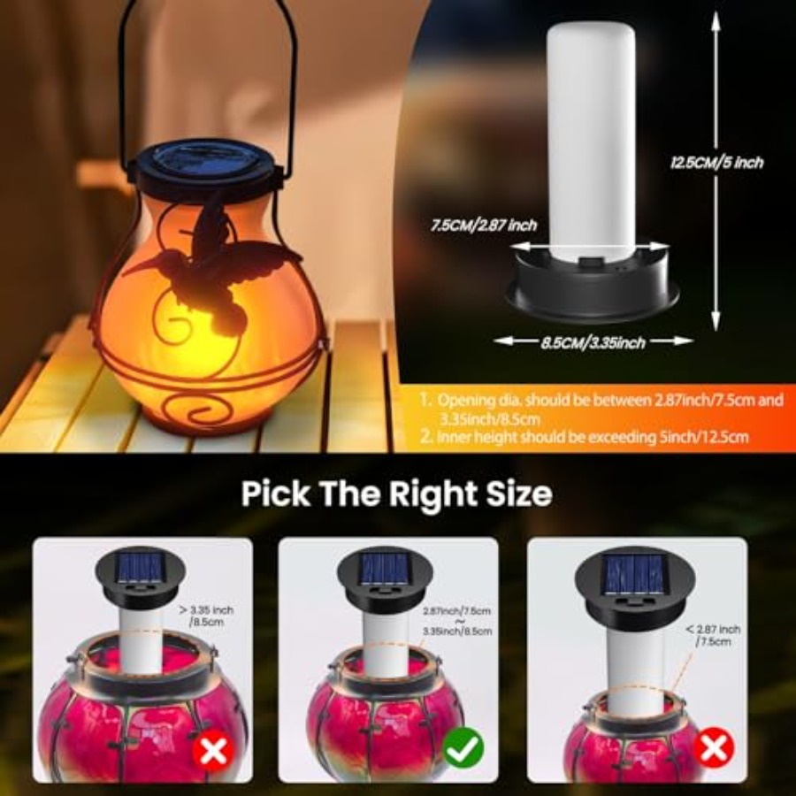 2 Pack Replacement Solar Light - Outdoor Lighting Replacement Parts recension och pris