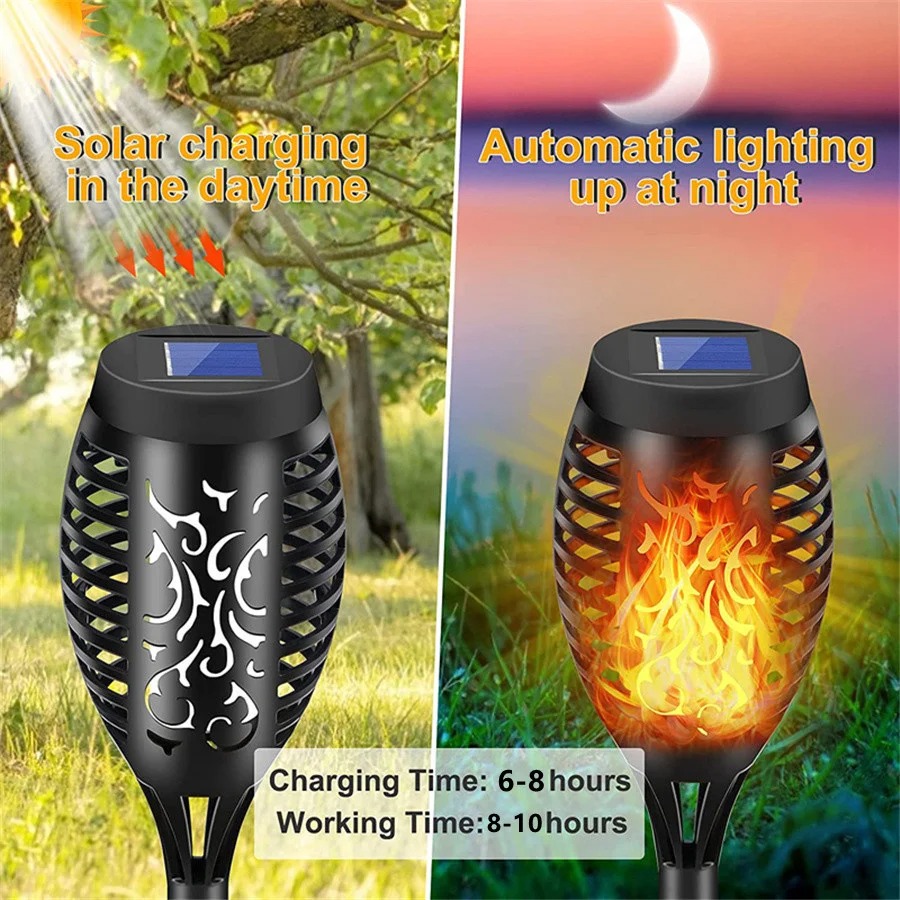Waterproof Solar Led Flame Tor - Outdoor Lighting Transformer recension och pris