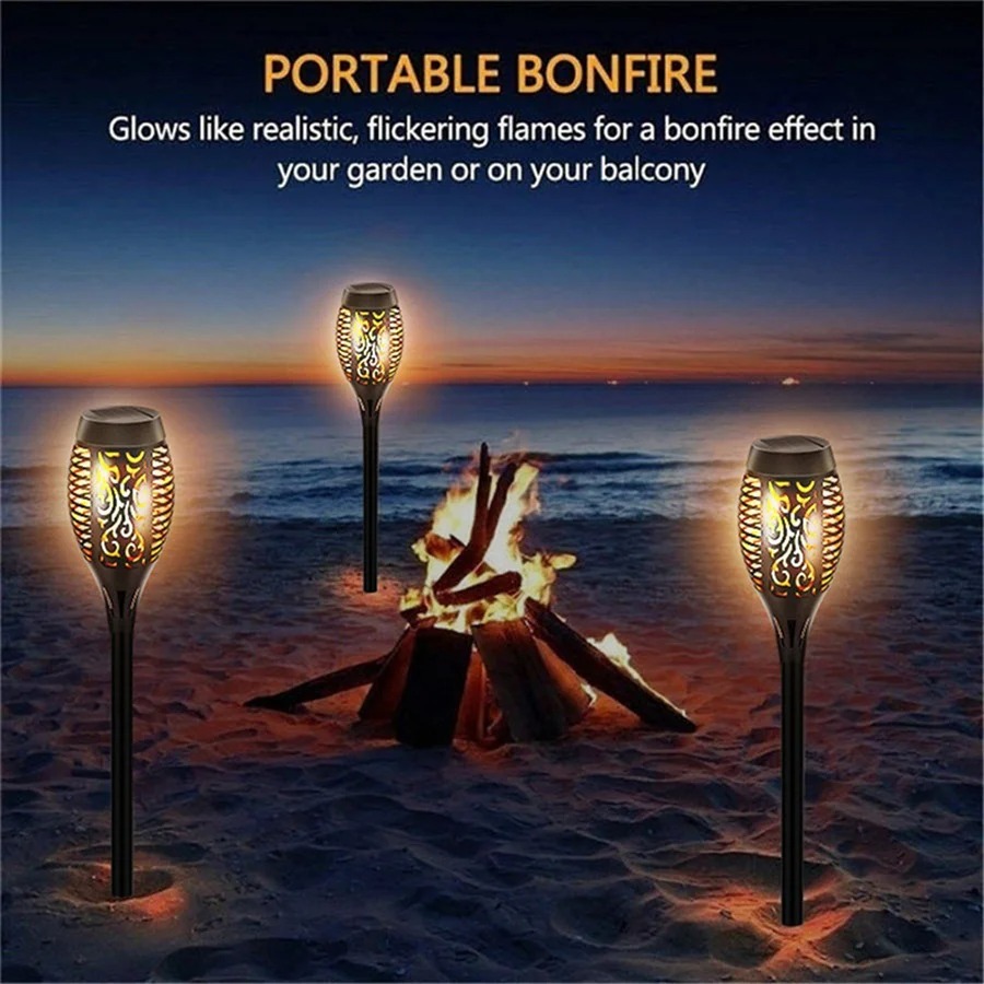 Waterproof Solar Led Flame Tor - Outdoor Lighting Transformer recension och pris