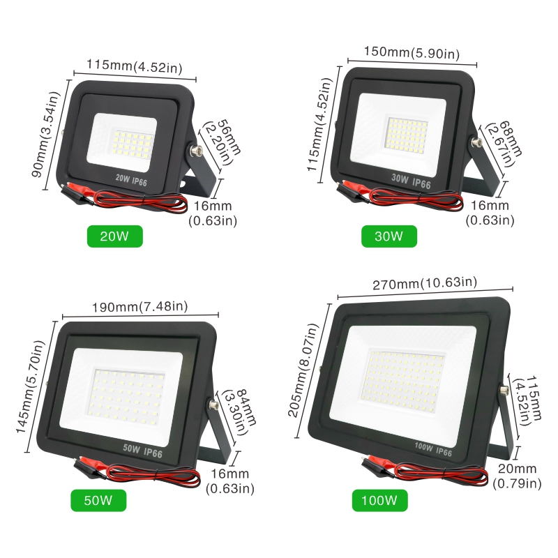 20W 30W 50W 100W DC12V Led Flo - Outdoor Lighting Volt recension och pris
