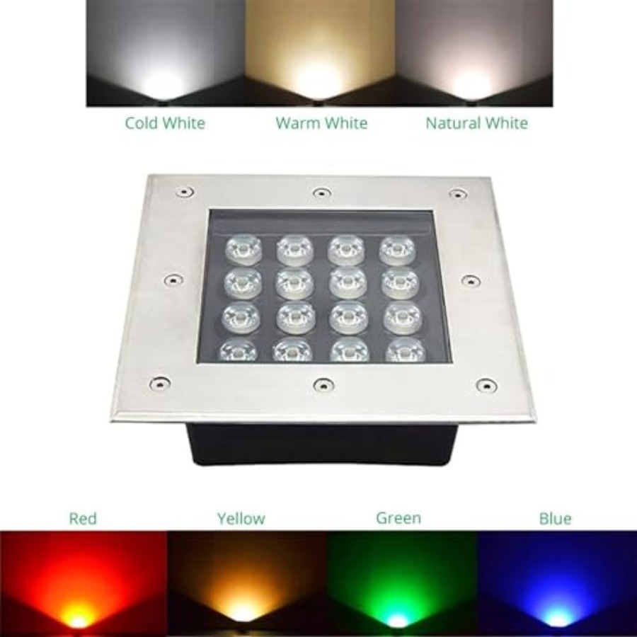 Led Buried Lights - Square Out - Outdoor Lighting Recessed recension och pris