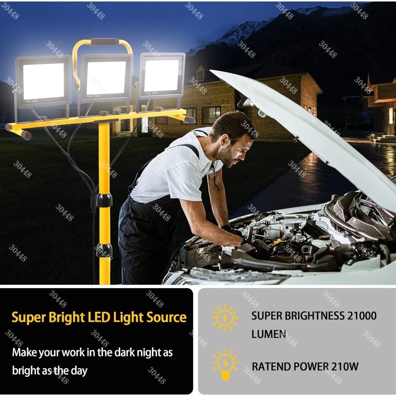 Led work light, portable flood - Outdoor Lighting Mains Powered recension och pris