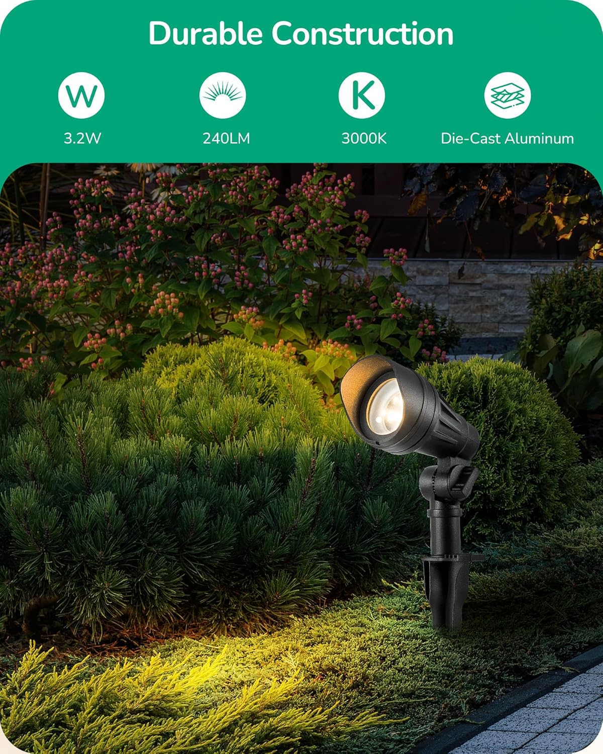 Low Voltage LED Landscape Ligh - Outdoor Lighting Spotlight recension och pris