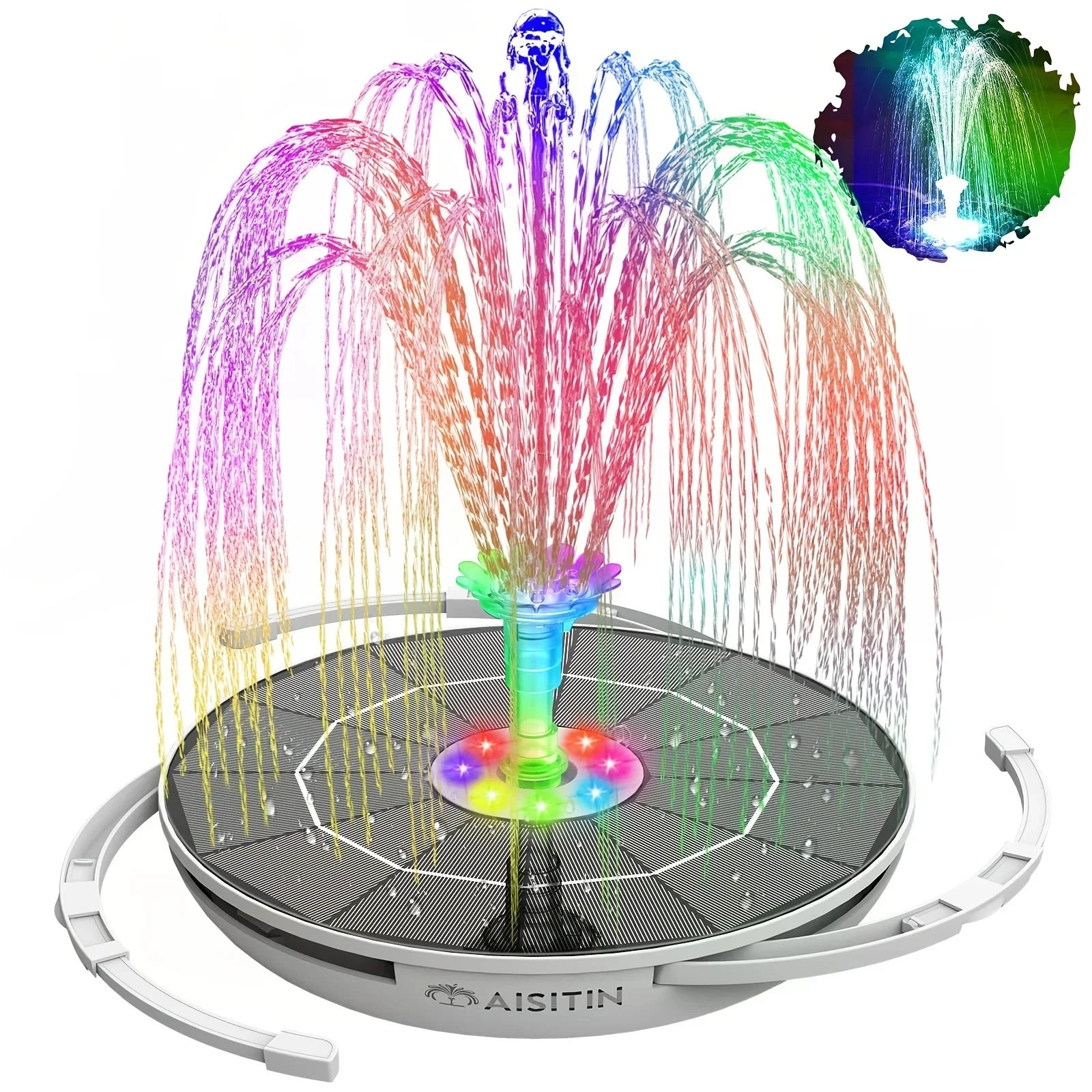 6.5W LED Solar Fountain Pump w - Outdoor Lighting Transformer recension och pris