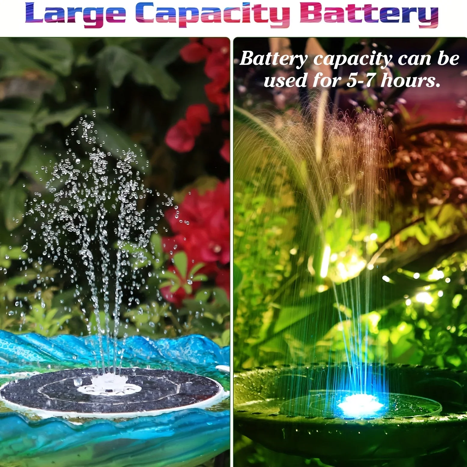 6.5W LED Solar Fountain Pump w - Outdoor Lighting Transformer recension och pris